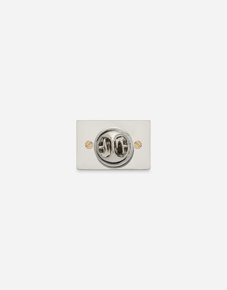 Dolce & Gabbana Button Logoplakette Silber WPQ1L3W1111