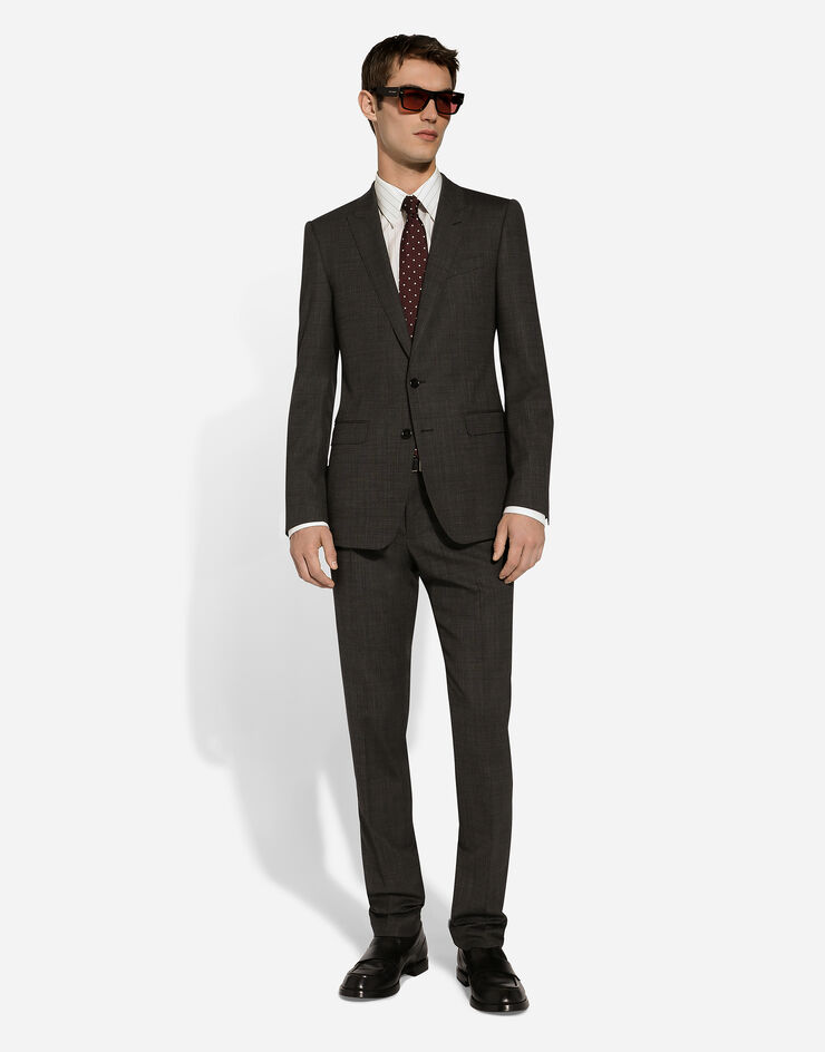 Dolce & Gabbana قميص بوبلين مخطط بقصة مارتيني متعدد الألوان G5MA3TFB1BR