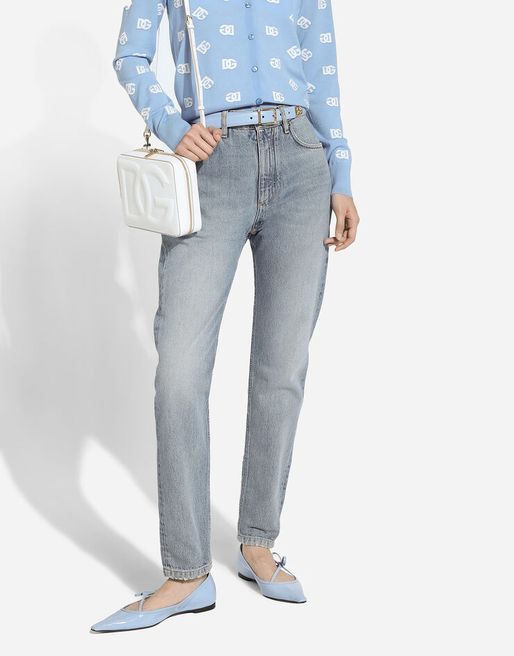 Dolce & Gabbana Vaqueros Carrot en denim de algodón Multicolor FTC7BDG8LW2