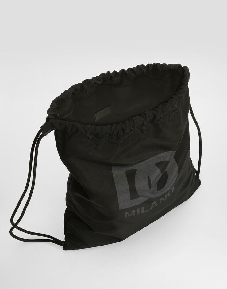 Dolce & Gabbana Nylon backpack with printed logo Multicolor EM0050AZ589