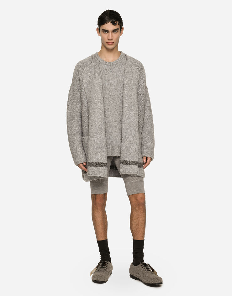 Dolce&Gabbana Fine-rib wool cycling shorts Grey GXR79TJCVL9