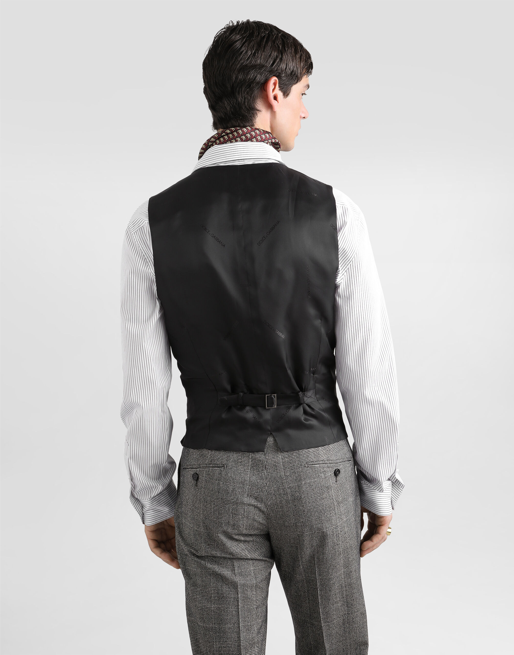 Single-breasted glen plaid suit