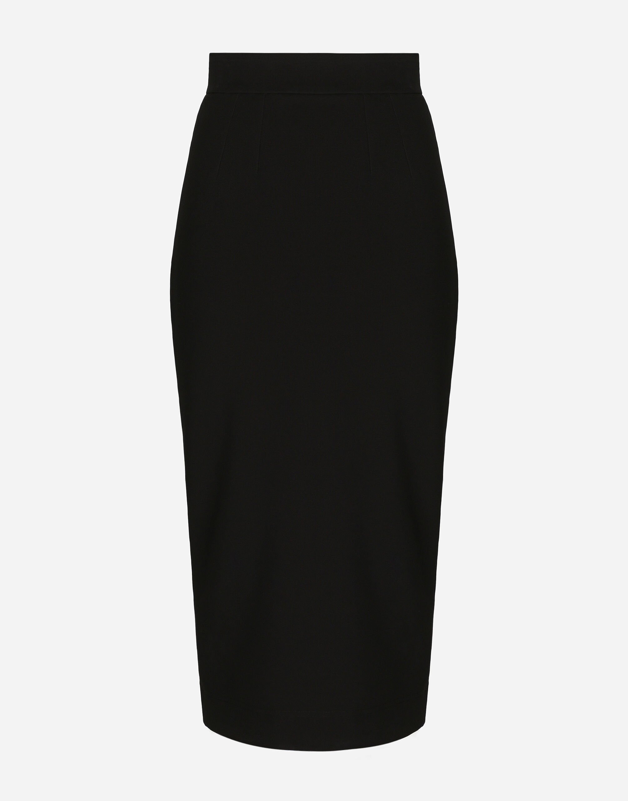 Dolce & Gabbana تنورة من جيرسي تقني بطول للربلة أسود BB6002AI413