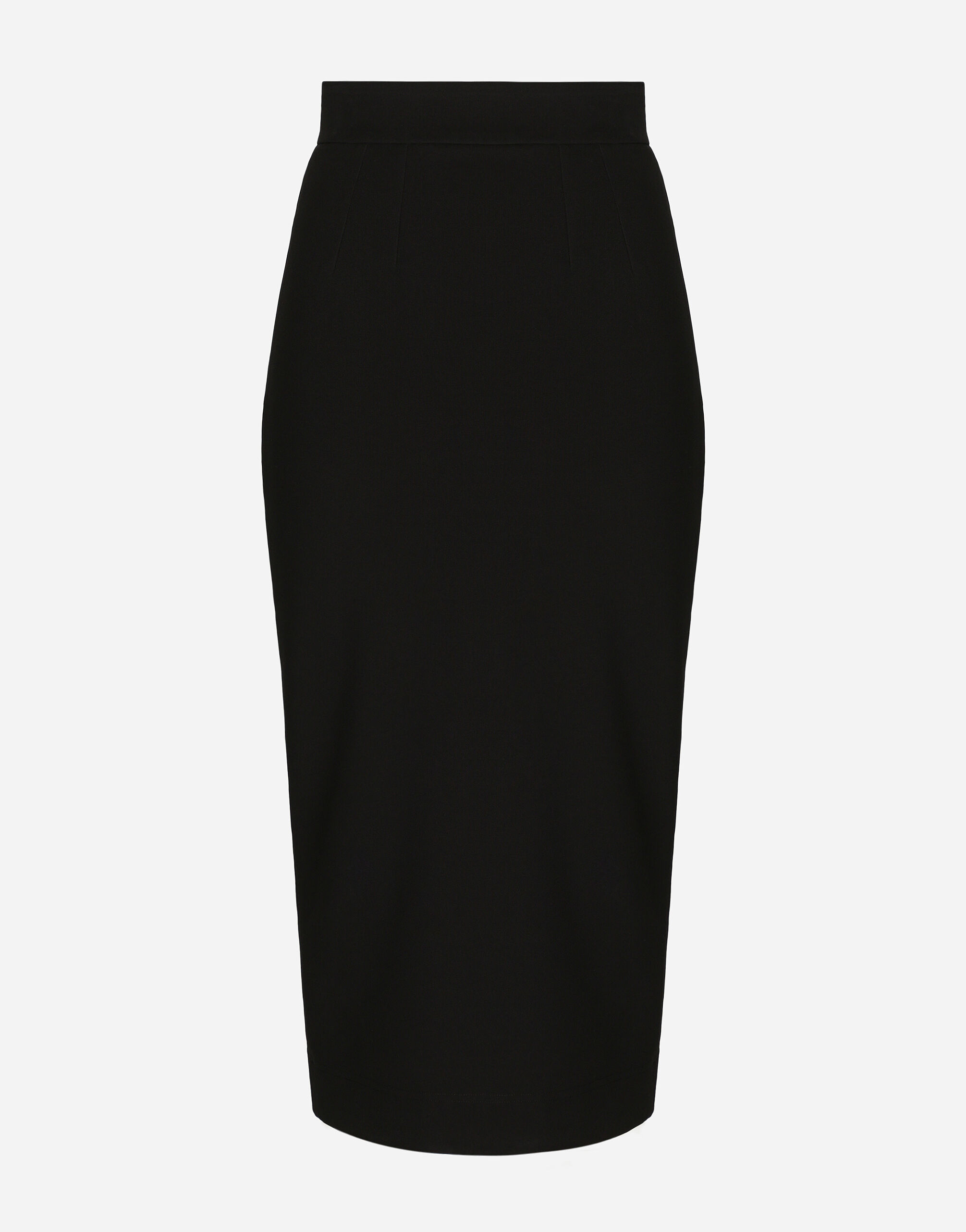 Dolce & Gabbana Technical jersey calf-length skirt Black BB6002AI413