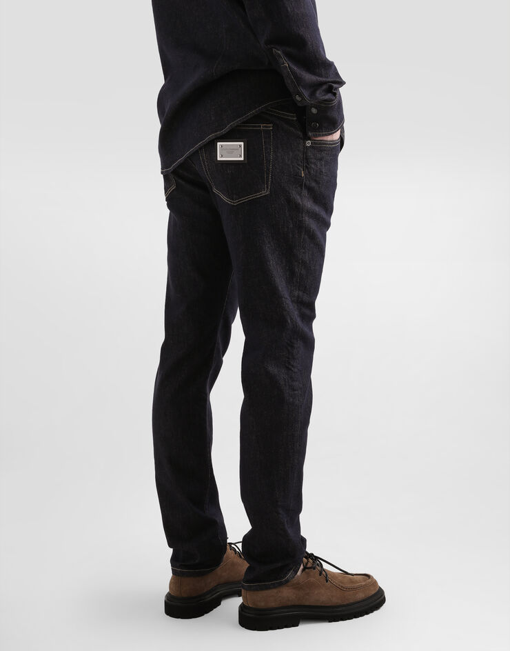 Dolce & Gabbana Slim-fit stretch cotton jeans Multicolor GY07CDG8NH9