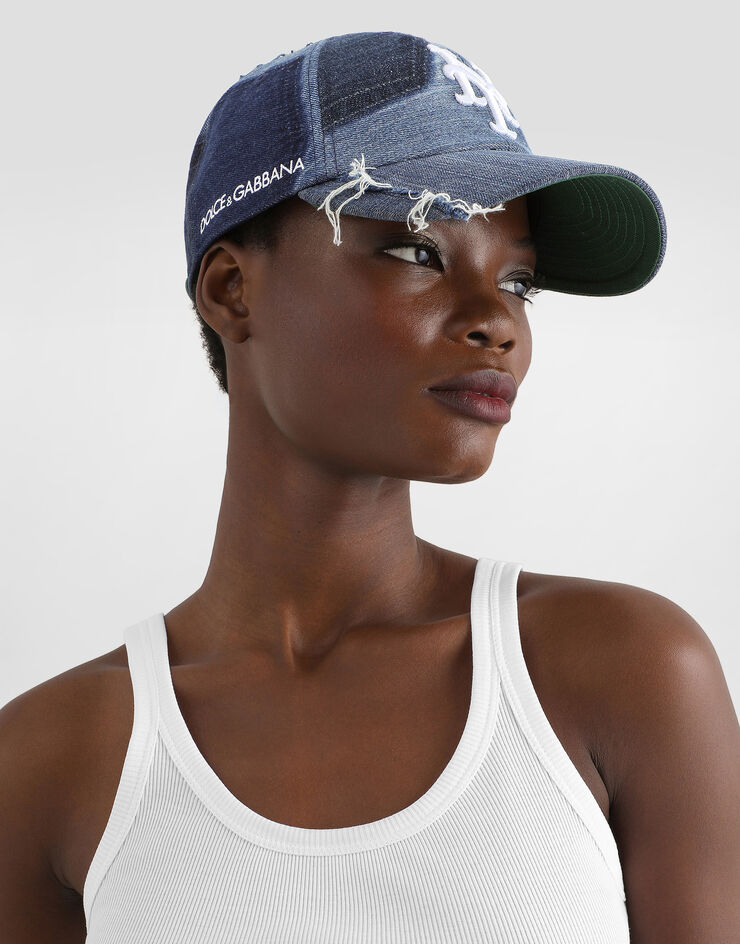 Dolce & Gabbana Dolce&Gabbana x ’47 New York mets gorra de béisbol de denim patchwork Multicolor IH152MGI220