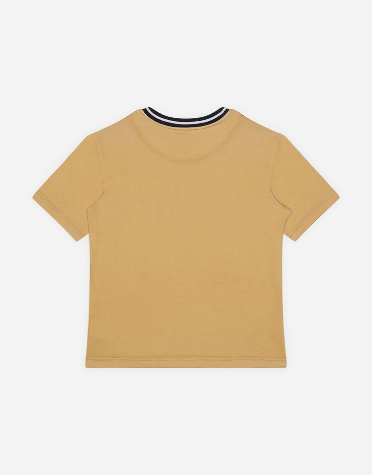 Dolce & Gabbana Jersey t-shirt with ship print ORANGE L4JT9AG7VSZ