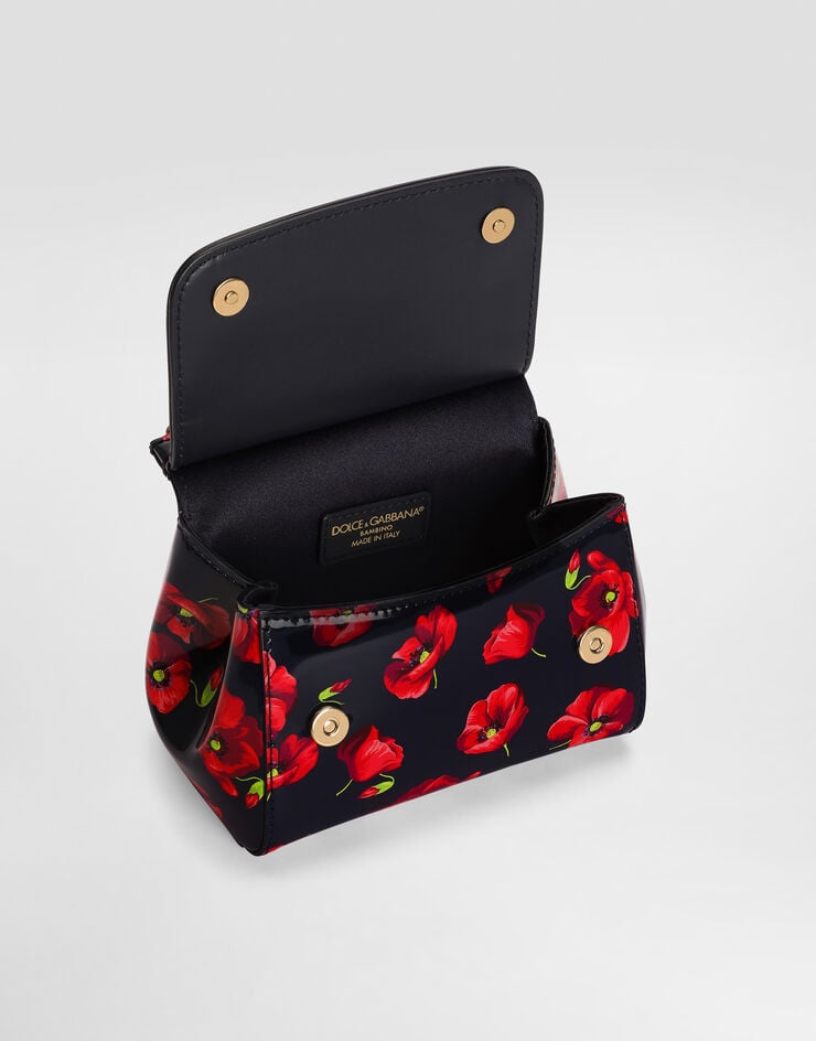 Dolce & Gabbana Sicily shoulder and crossbody bag in poppy-print patent leather Dolce & Gabbana Sicily shoulder and crossbody bag in poppy-print patent leather EB0003A0563