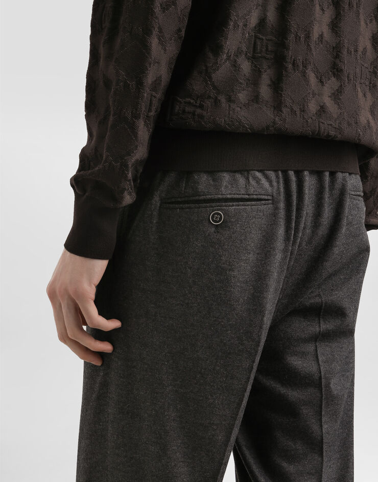 Dolce & Gabbana Pantalón en punto de lana Gris GV4EETHU7VA
