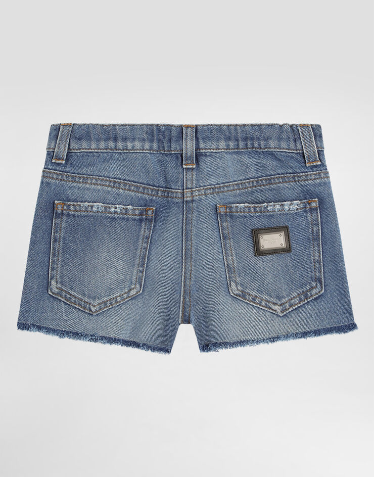 Dolce & Gabbana Washed denim shorts Multicolor L53Q51LDD61