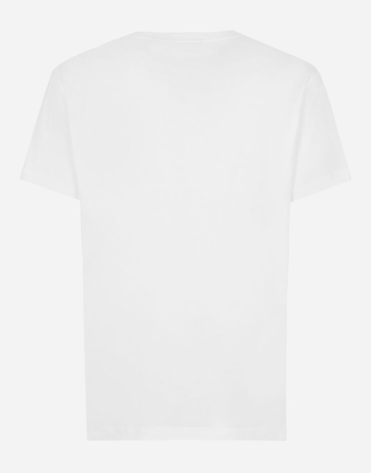 Dolce & Gabbana Tシャツ ショートスリーブ DGエンブロイダリー ホワイト G8RN8ZG7M8X