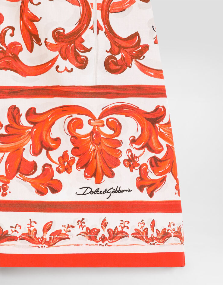 Dolce & Gabbana Majolica-print poplin jumpsuit Multicolor L54DT7G7P4N