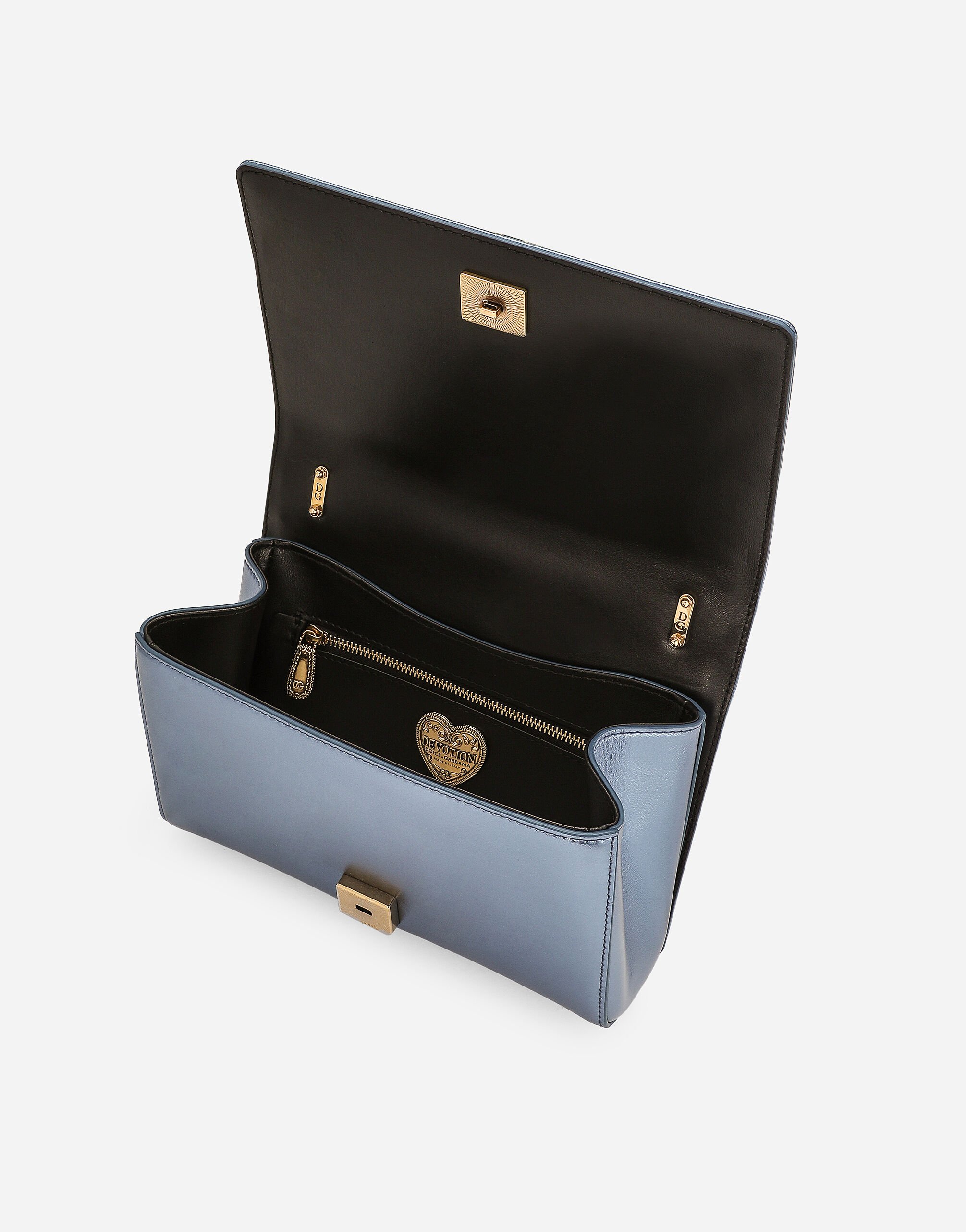 Medium Devotion shoulder bag in Blue for Women Dolce Gabbana US