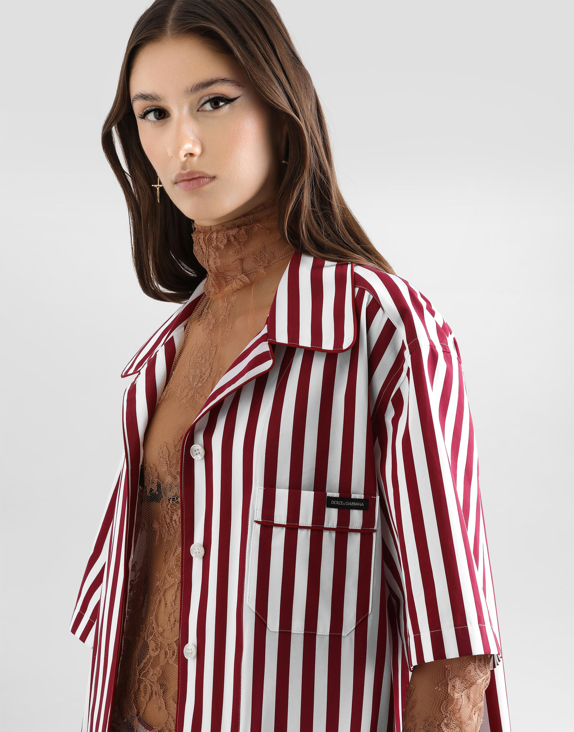Striped cotton shirt - thumbnail 5