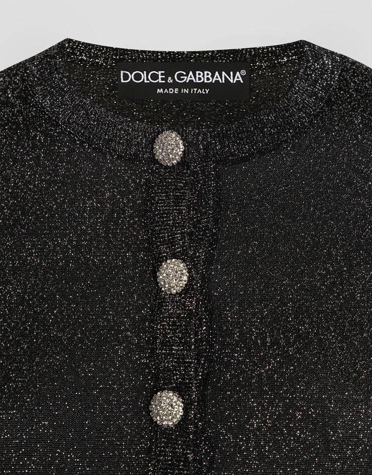 Dolce & Gabbana Metallic viscose cardigan Dolce & Gabbana Metallic viscose cardigan Multicolor FXVCXTJGMCE