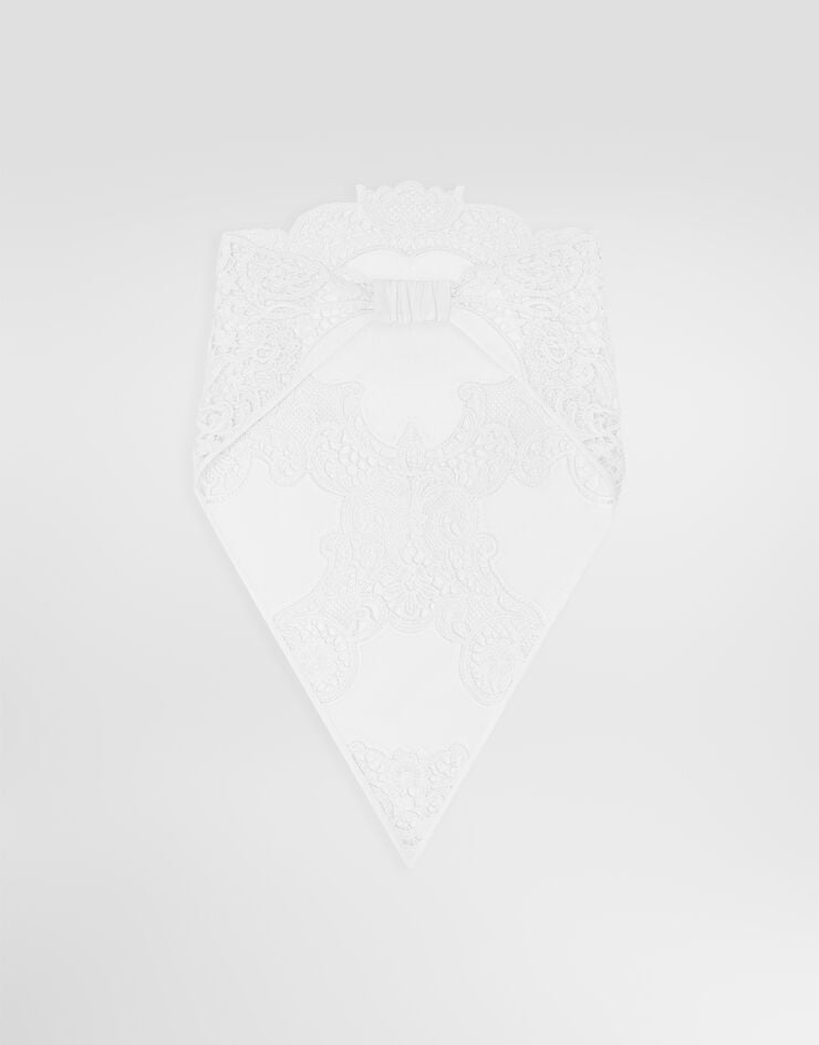 Dolce & Gabbana Cotton veil with cut-out detailing White FS311AFG5BJ