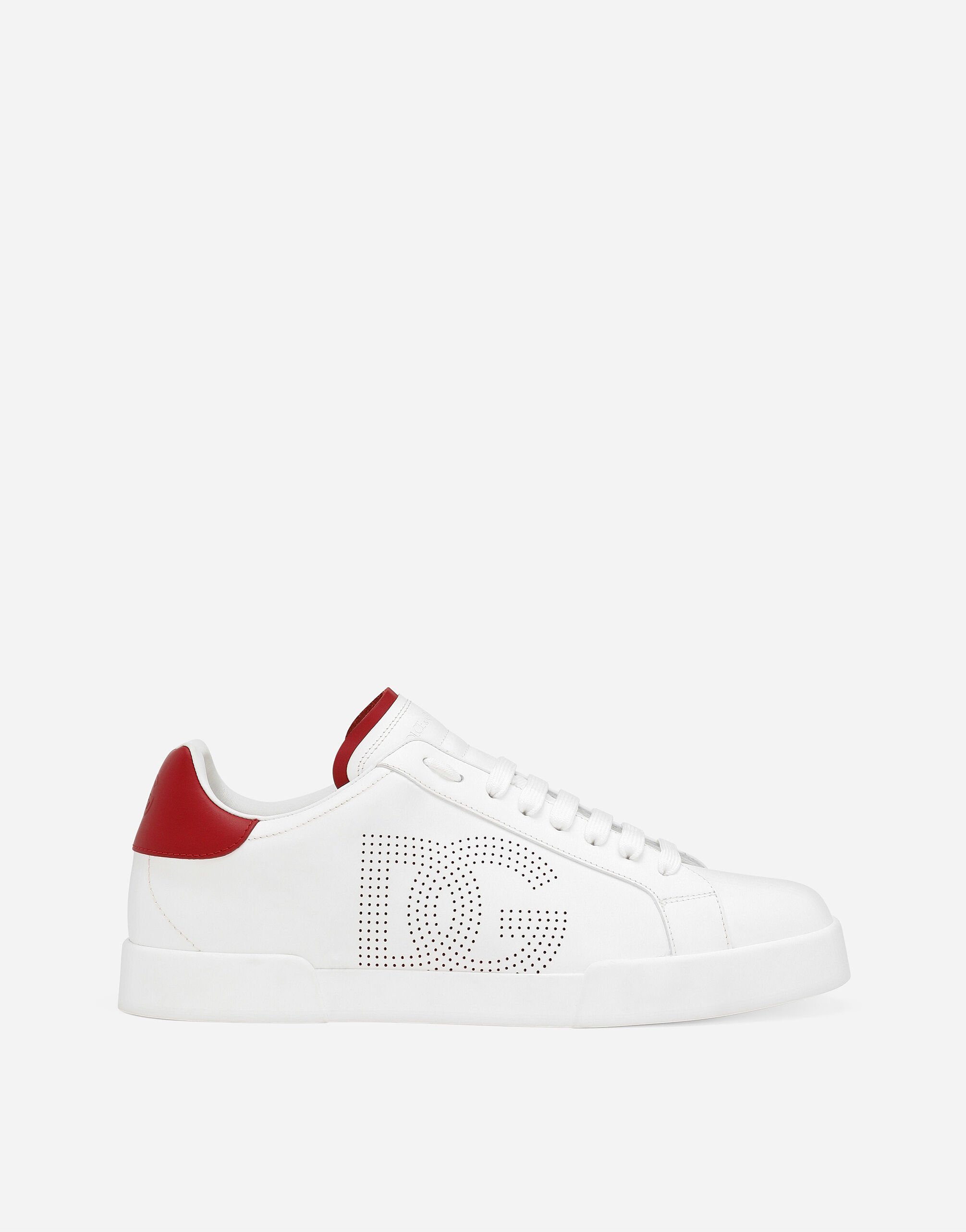 Calfskin Portofino sneakers in White for Men | Dolce&Gabbana® US