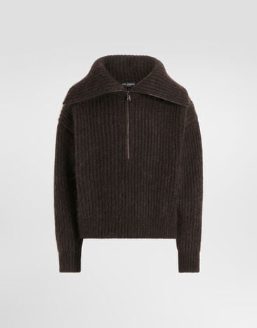 Dolce & Gabbana Wool blend pullover Dolce & Gabbana Wool blend pullover Brown GXWB7TJGMMX