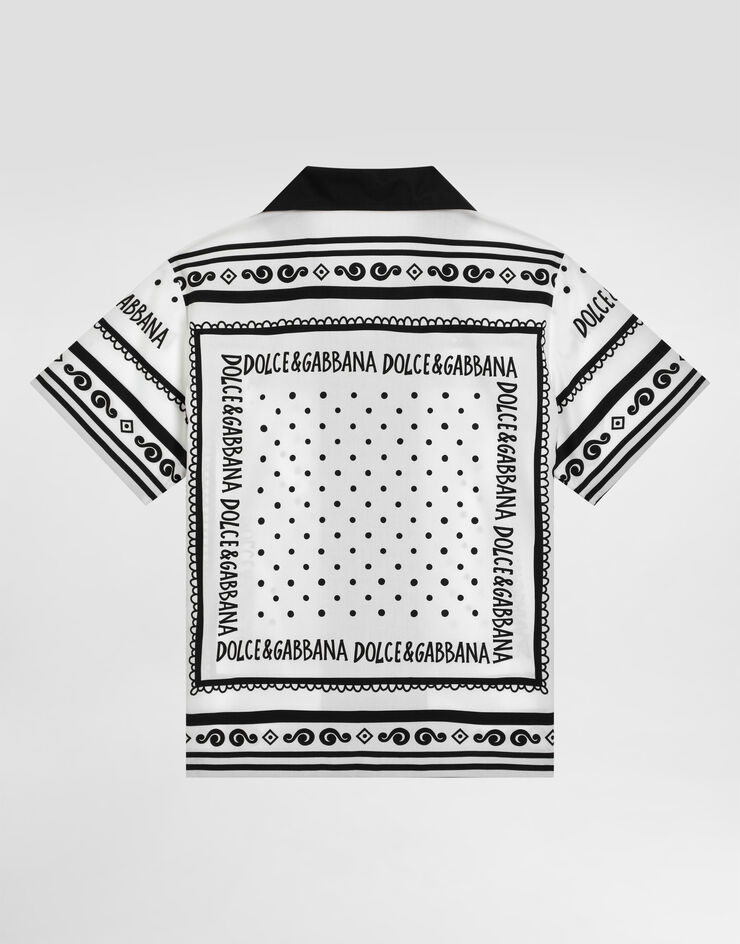 Dolce & Gabbana Hemd aus Popeline mit Bandana-Print Drucken L44S10FI5KQ
