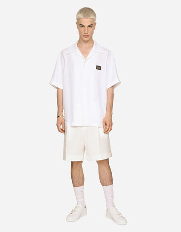 Dolce & Gabbana Linen shorts White GW0MATGG594