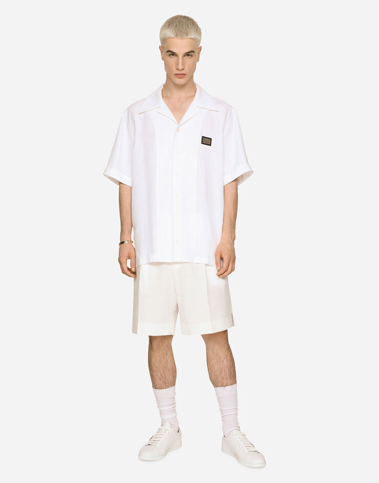 Dolce & Gabbana Bermudas de lino Blanco GW0MATGG594