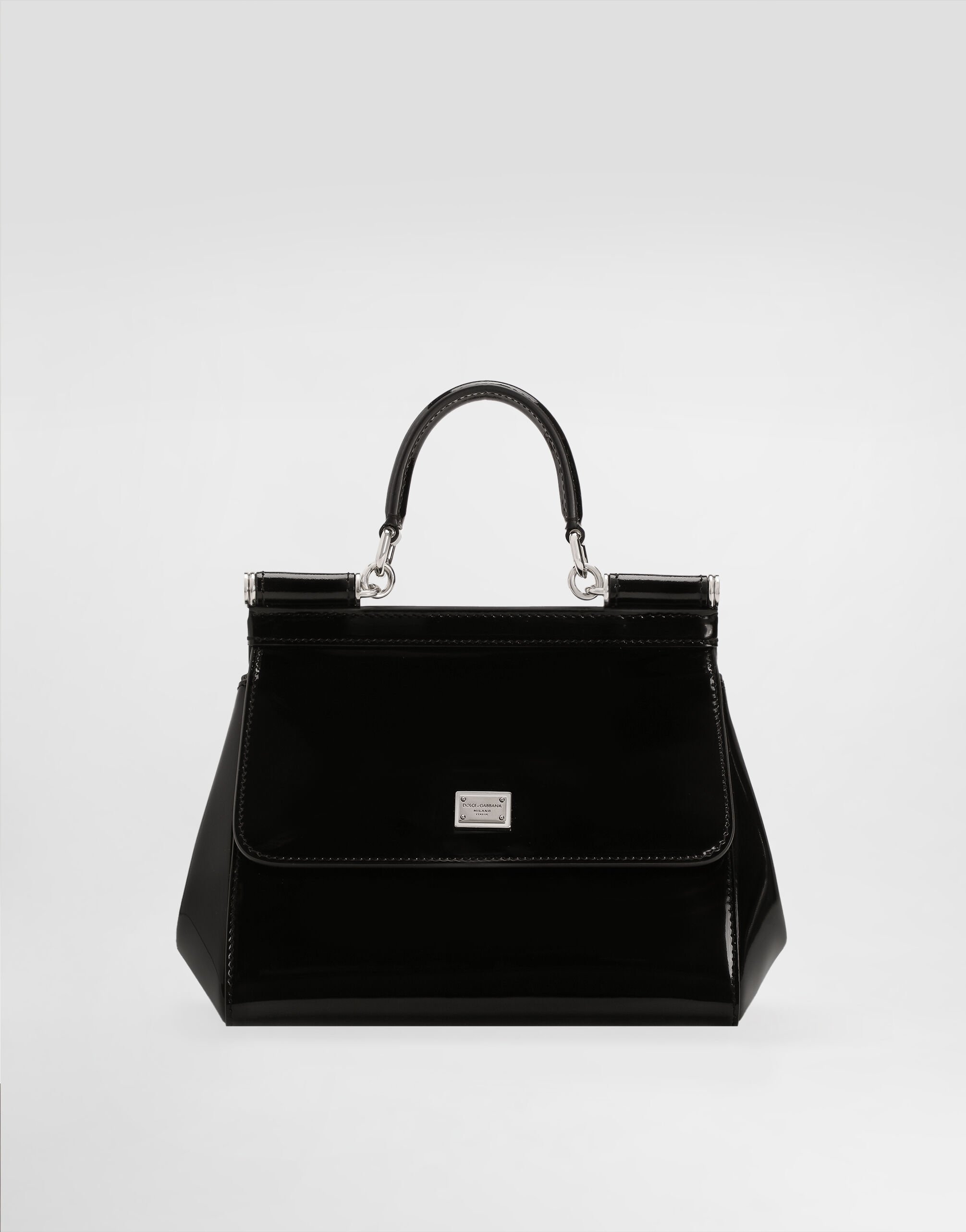 未使用級 DOLCE &GABBANA SICILY ショルダーバッグ 黒 DOLCE&GABBANA ドルガバ スモール SICILY 62 ショルダーバッグ