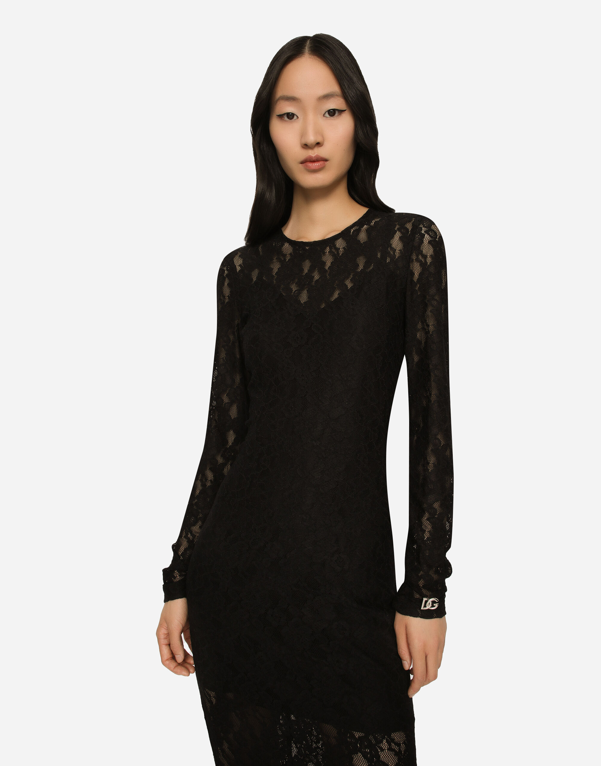 Abito lungo discount dolce e gabbana