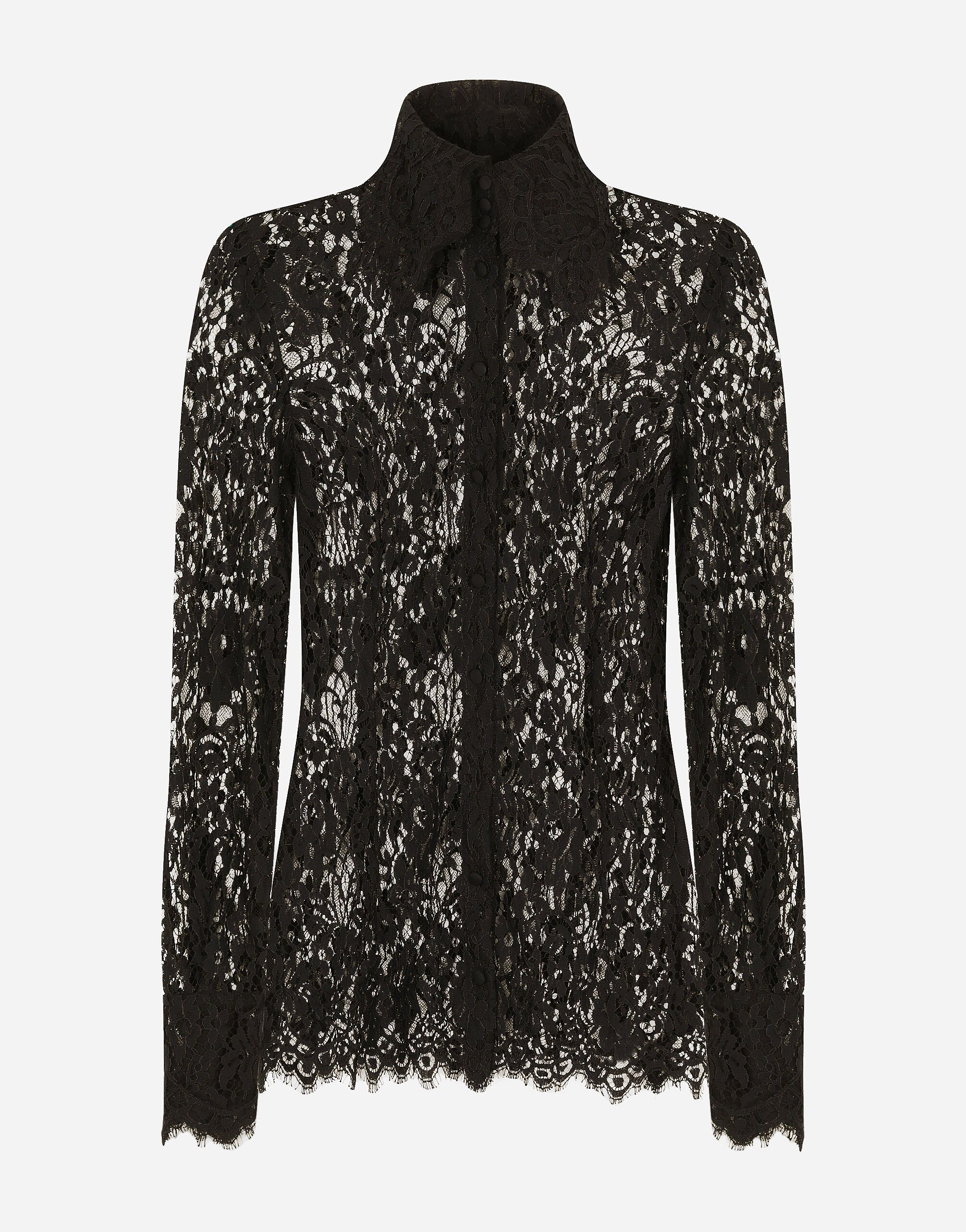 Dolce & Gabbana 蕾丝衬衫 黑 BB6002AI413