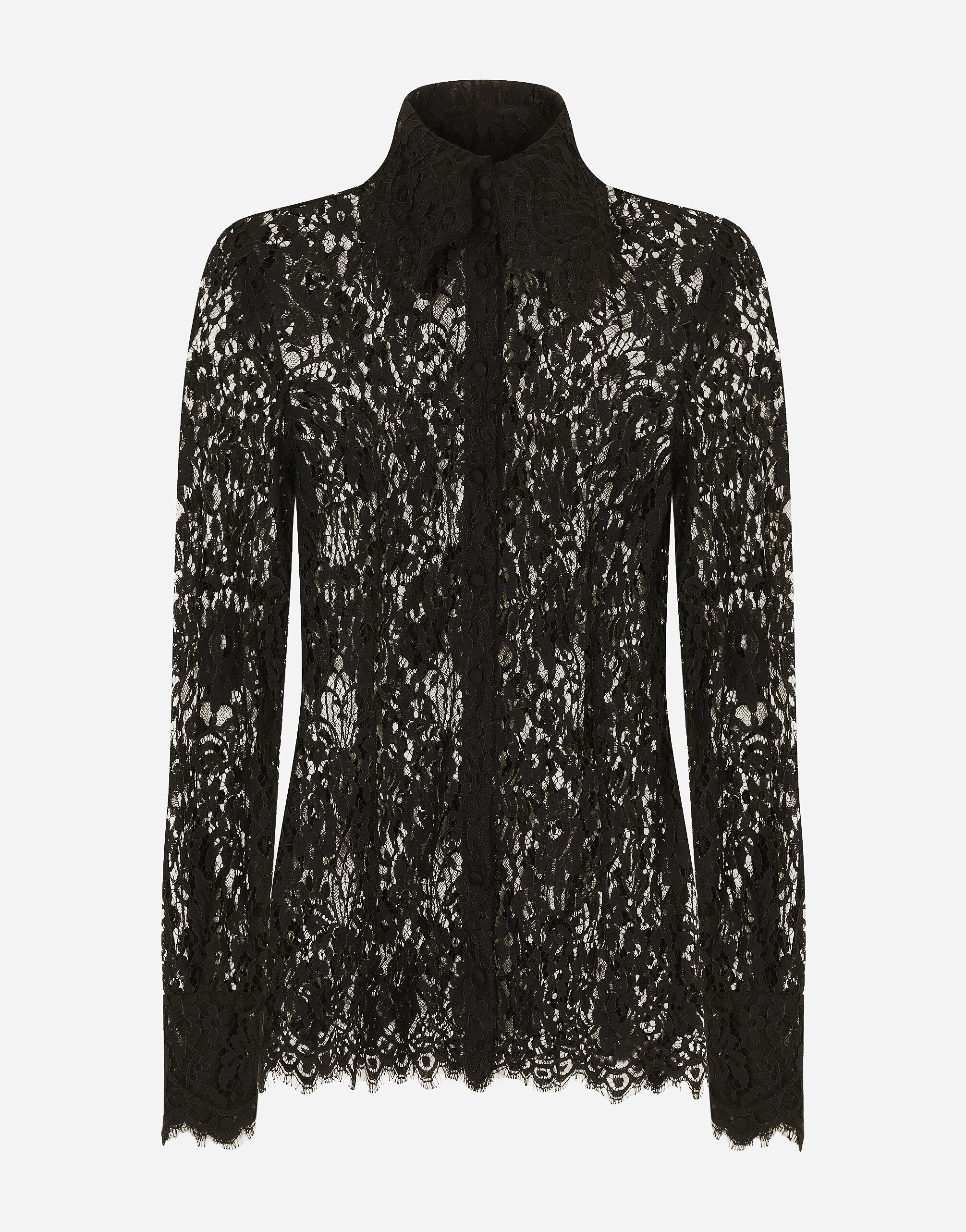 Dolce & Gabbana Lace shirt Black BB6002AI413