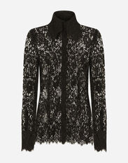 Dolce&Gabbana Lace shirt Black F6DKITFU1AT