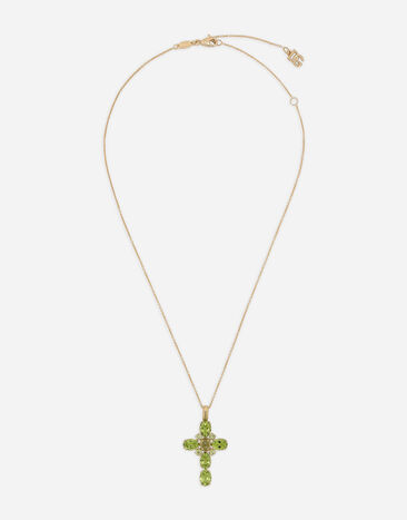 Dolce & Gabbana Anna pendant an yellow gold 18Kt and peridots Gold WANR2GWMIXF