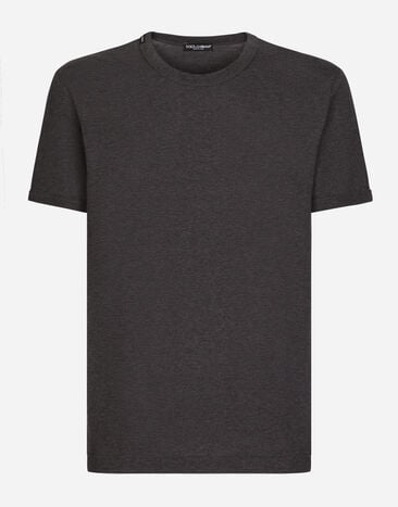 Dolce&Gabbana Хлопковая футболка черный GY6IETFUFJR