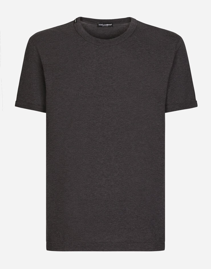 Dolce & Gabbana Camiseta de algodón Gris G8JX7TFU7EQ