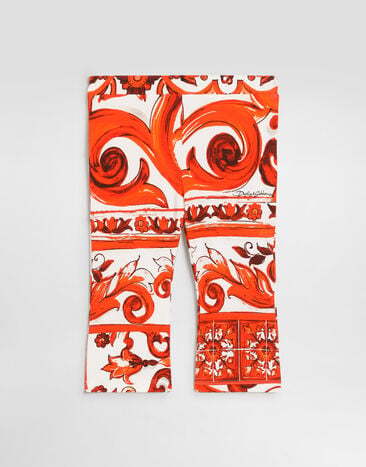 Dolce & Gabbana Majolica-print interlock leggings Multicolor L2JPI9G7P4I
