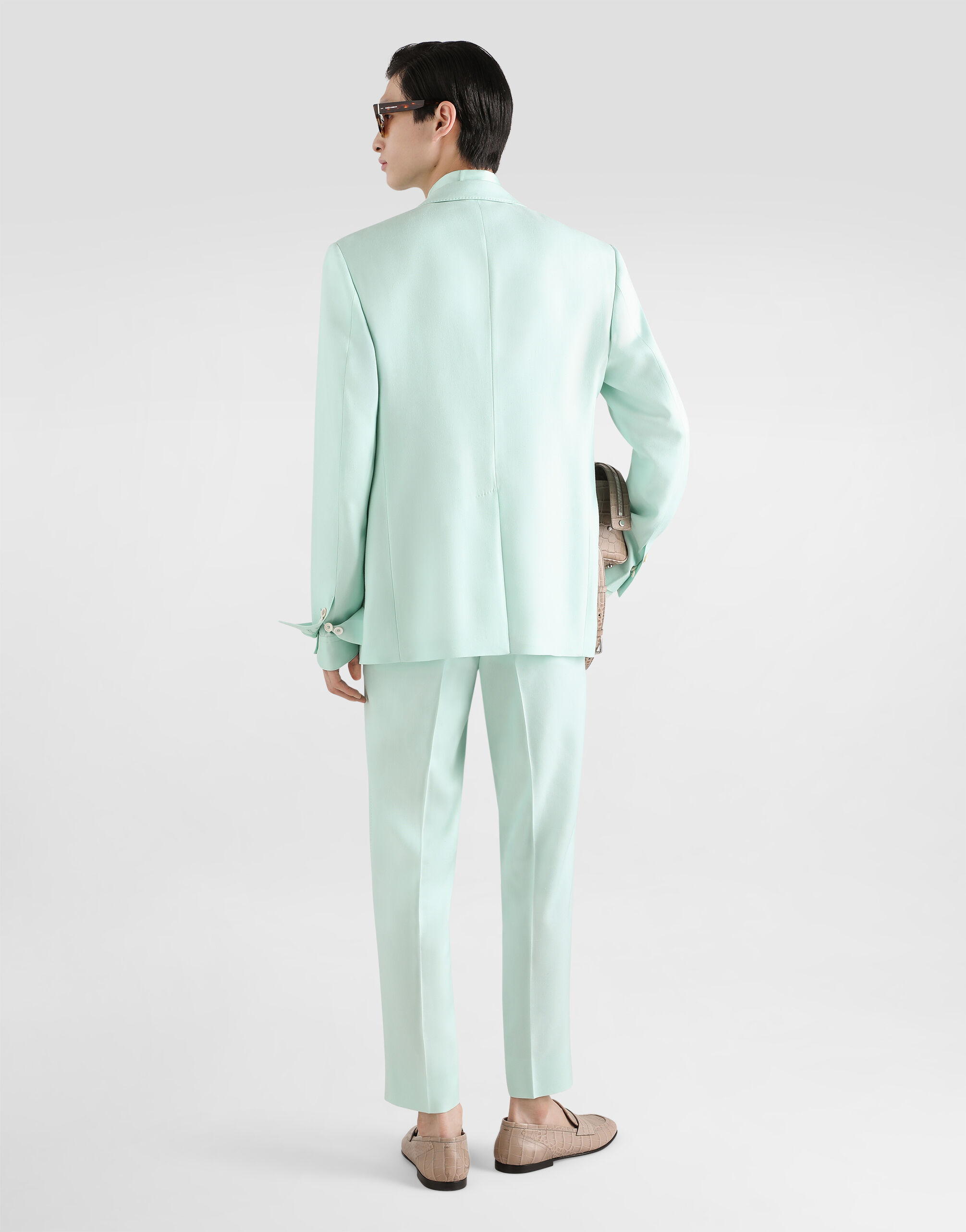 Azureのメンズ Sicilia light double-breasted viscose jacket