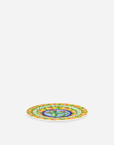 Dolce & Gabbana Set 2 Assiettes à Pain en Porcelaine Fine Multicolore TC0S02TCA07