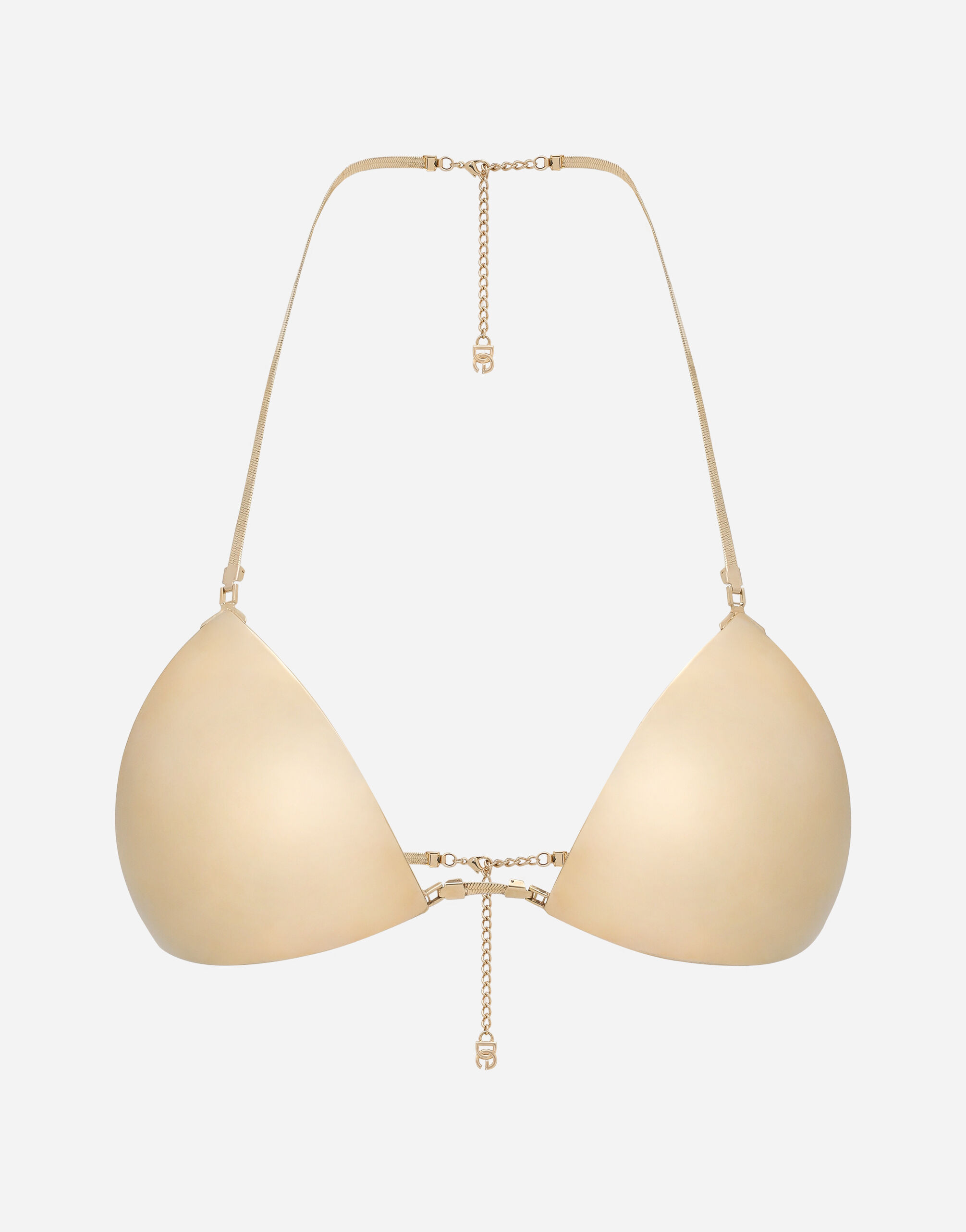 Dolce & Gabbana Rigid decorative metal bra Gold WNQ2X1W1111