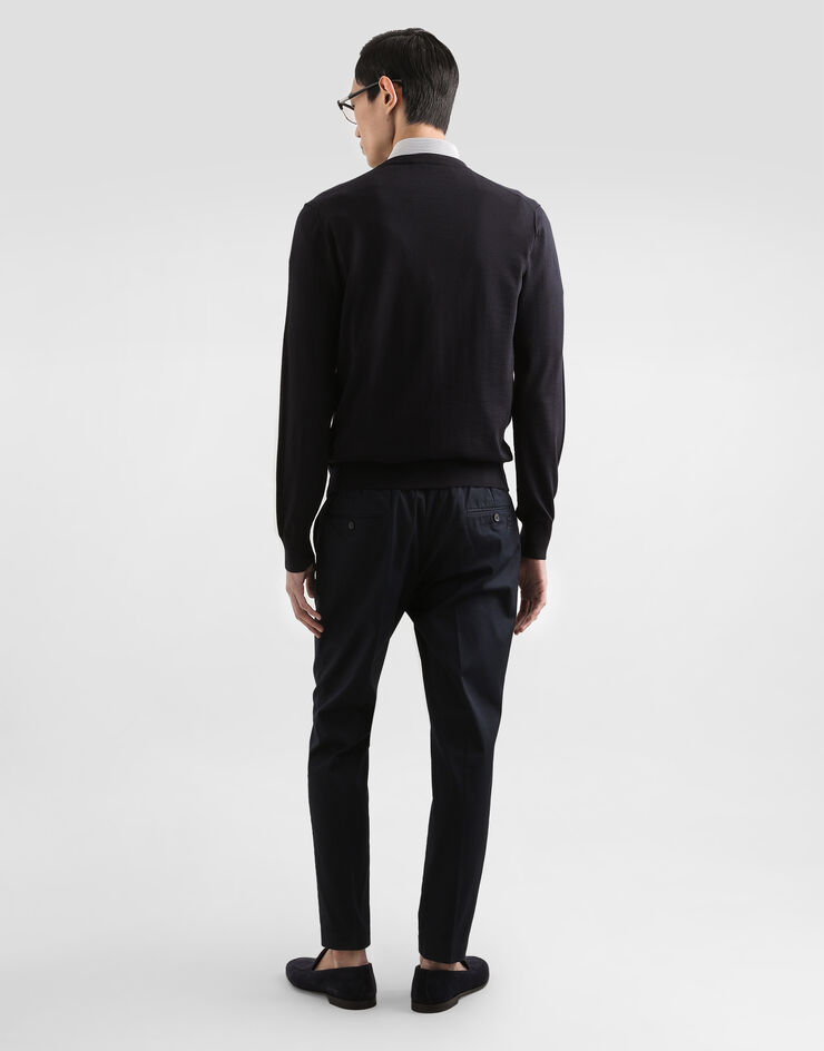Dolce & Gabbana 棉质华达呢长裤 Blue GW13EZGK385