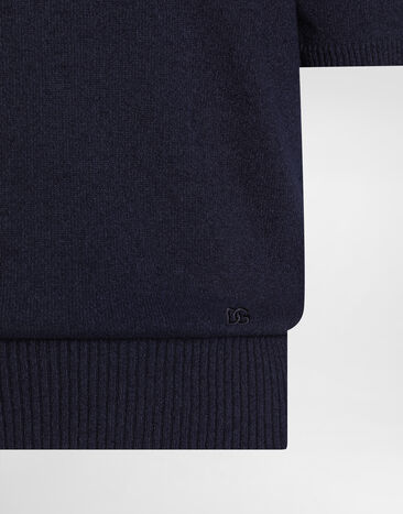 Dolce & Gabbana Cotton blend polo shirt Blue GXZBHZJGMGX