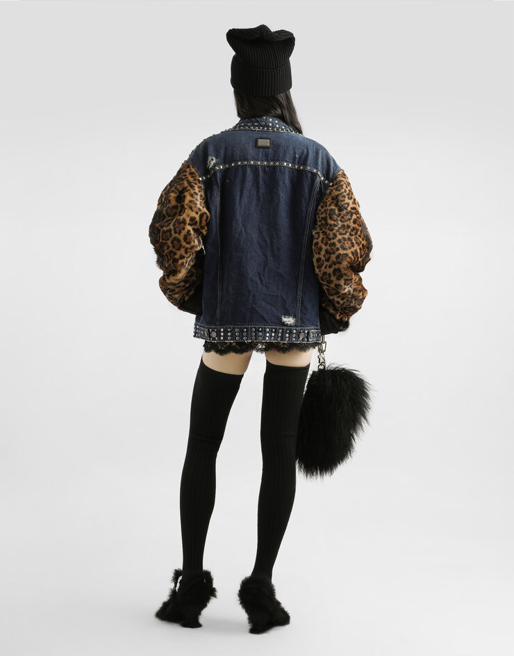 Dolce & Gabbana Oversized denim jacket Multicolor F9T67ZG8NQ1