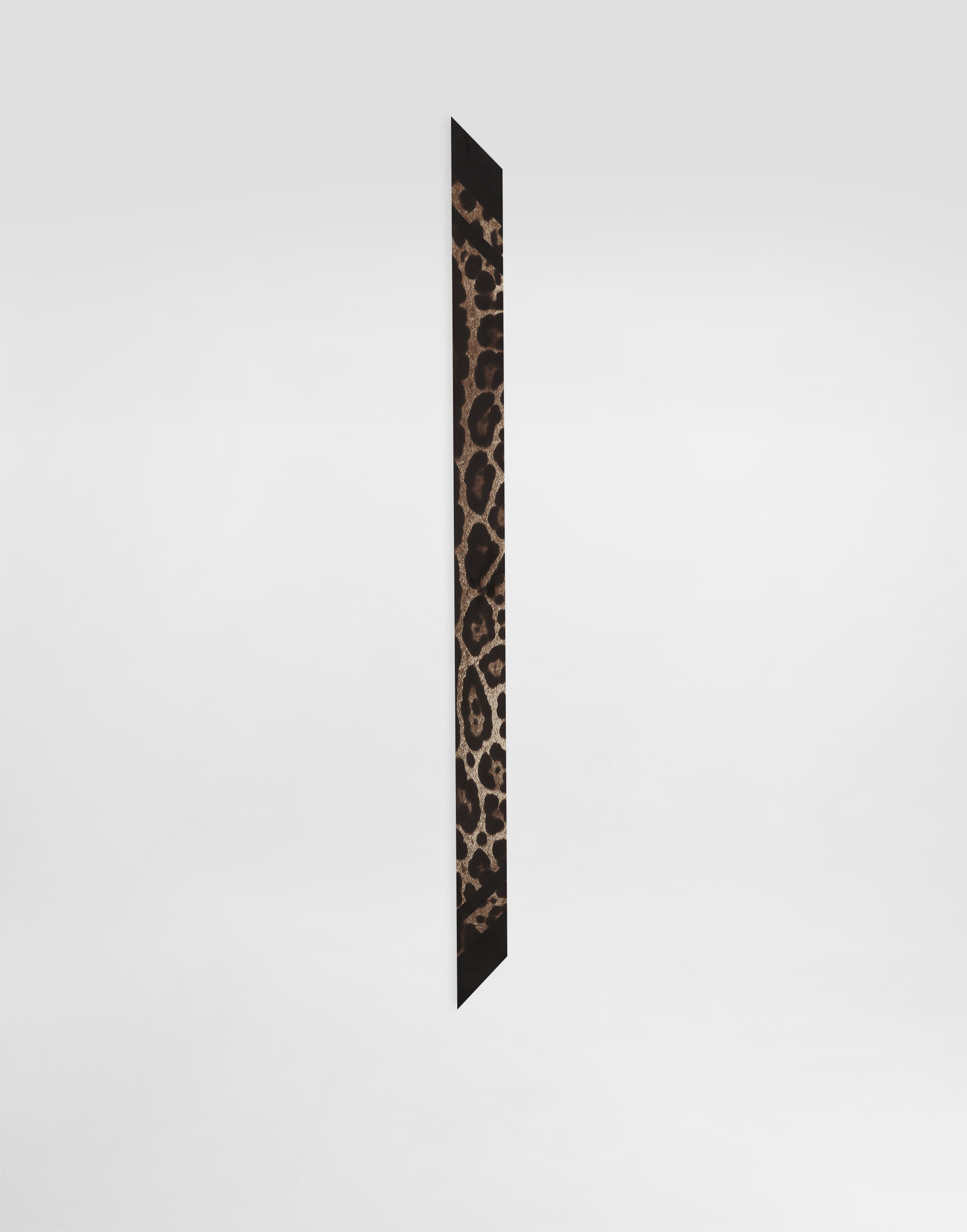 Leopard-print silk twill bandeau 6x100 in Print for Women