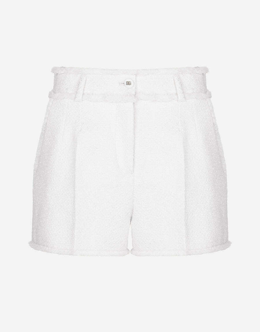 Raschel tweed shorts