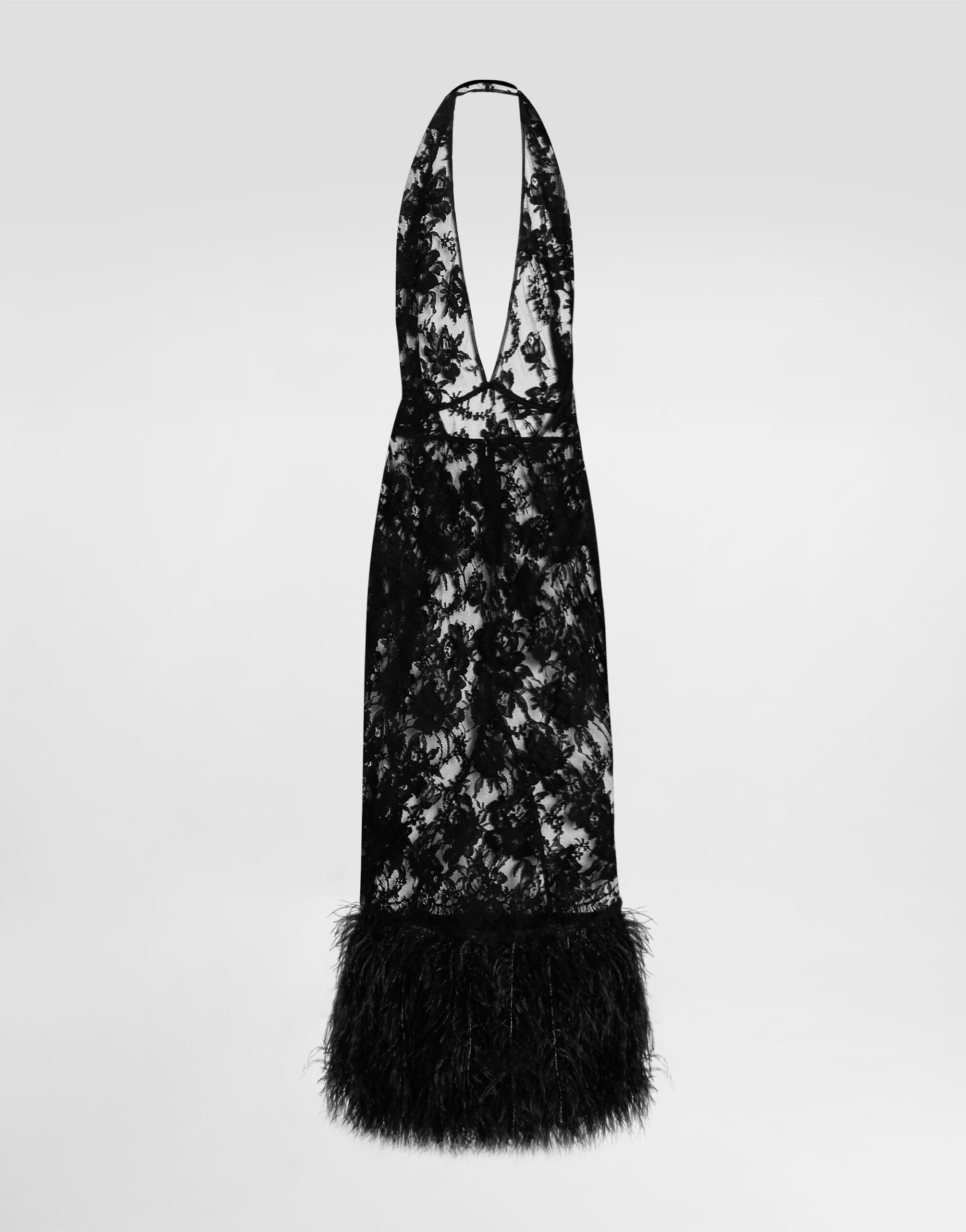 Chantilly lace dress in Black for Women | Dolce&Gabbana® US