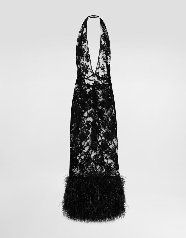 Dolce & Gabbana Chantilly lace dress Black F60DFZHLMQJ