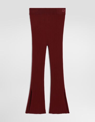 Dolce & Gabbana 팬츠 리브 니트 소재 Bordeaux L5KWNKJDVIX