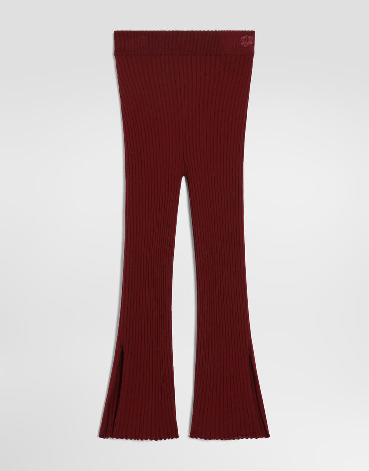 Dolce & Gabbana 팬츠 리브 니트 소재 Bordeaux L5KWNKJDVIX