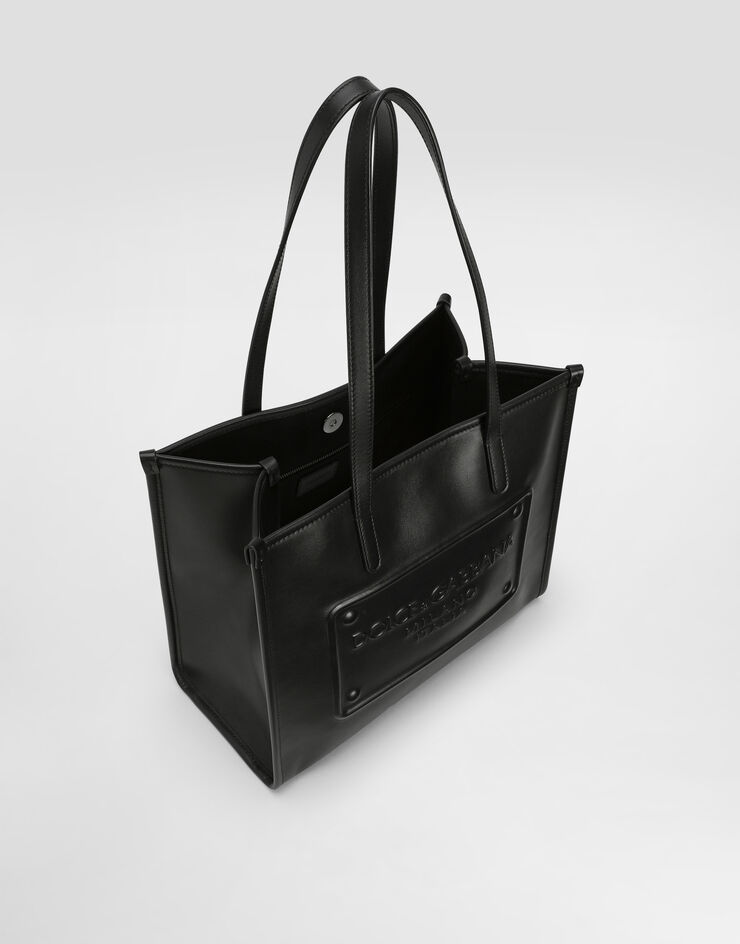 Dolce & Gabbana 小牛皮中号购物袋 黑 BM2304AG218