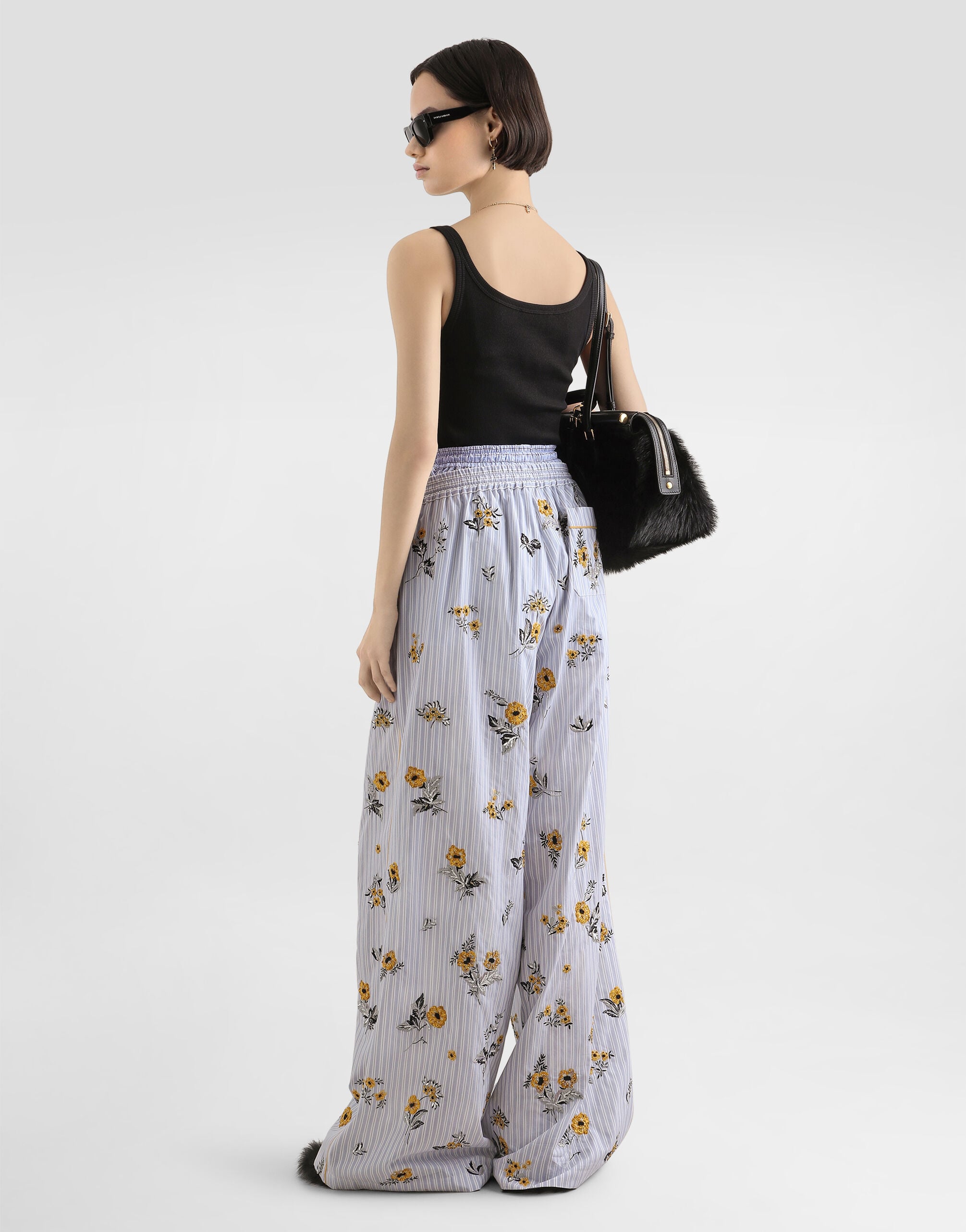 Blackのウィメンズ リブ タンクトップ | Dolce&Gabbana®