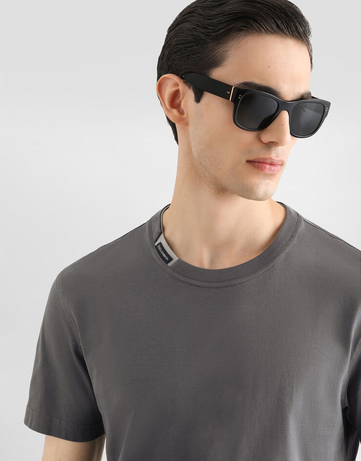Dolce & Gabbana Cotton jersey t-shirt Grey G8TW5TFU7EQ