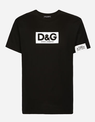 Dolce & Gabbana ラウンドネックTシャツ コットン パッチ ホワイト G8PJ4ZHU7MA